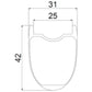 PAIRE DE ROUES MAVIC ALLROAD SL CARBONE CL HG11
