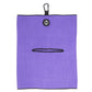 Magnetic towel in grape color, showcasing its soft texture and integrated magnetic feature for easy attachment.