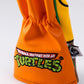 TMNT Michelangelo hybrid golf club cover featuring vibrant orange design and character details.