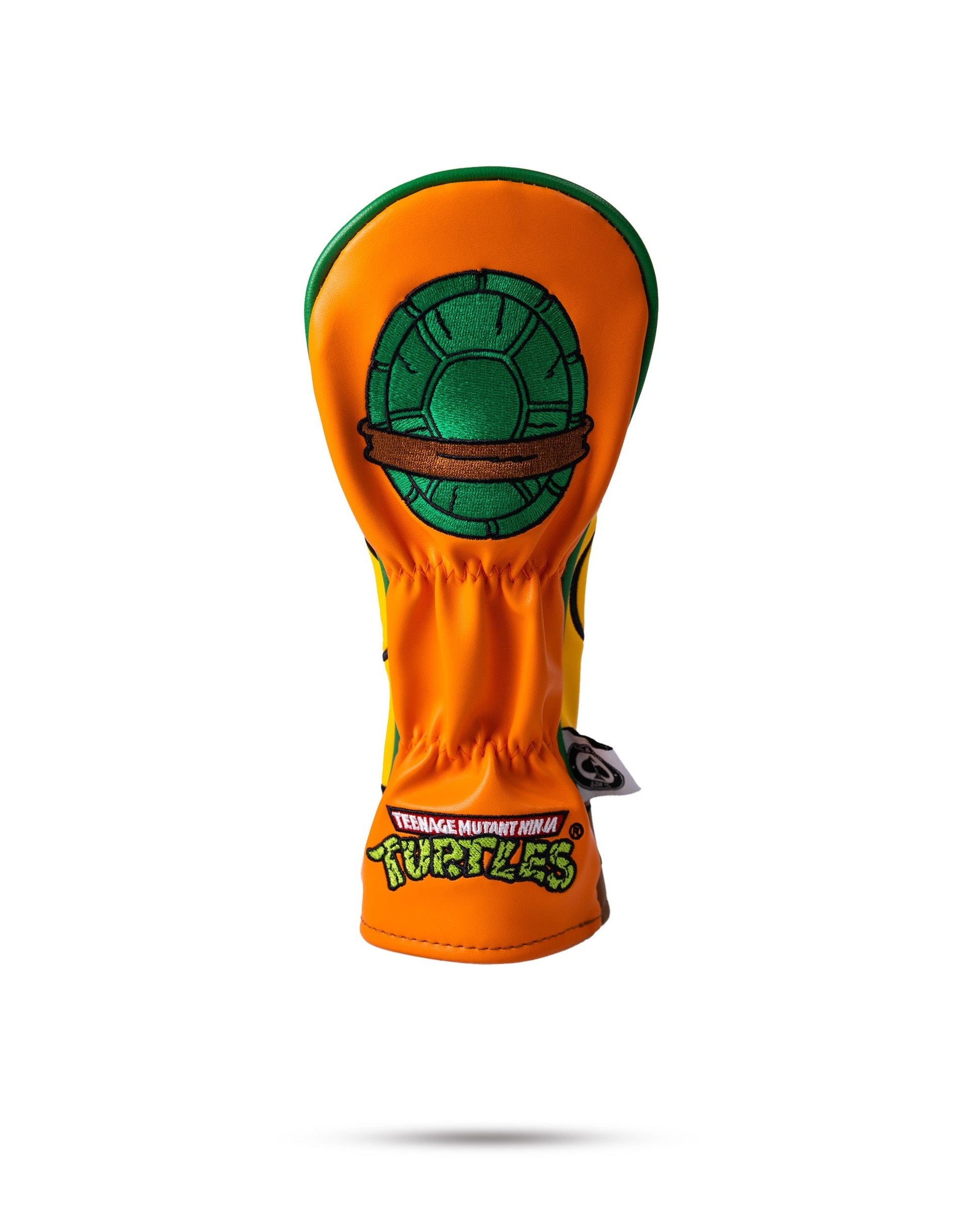TMNT Michelangelo hybrid cover featuring vibrant orange and green colors, showcasing Michelangelo's iconic mask and nunchaku design.