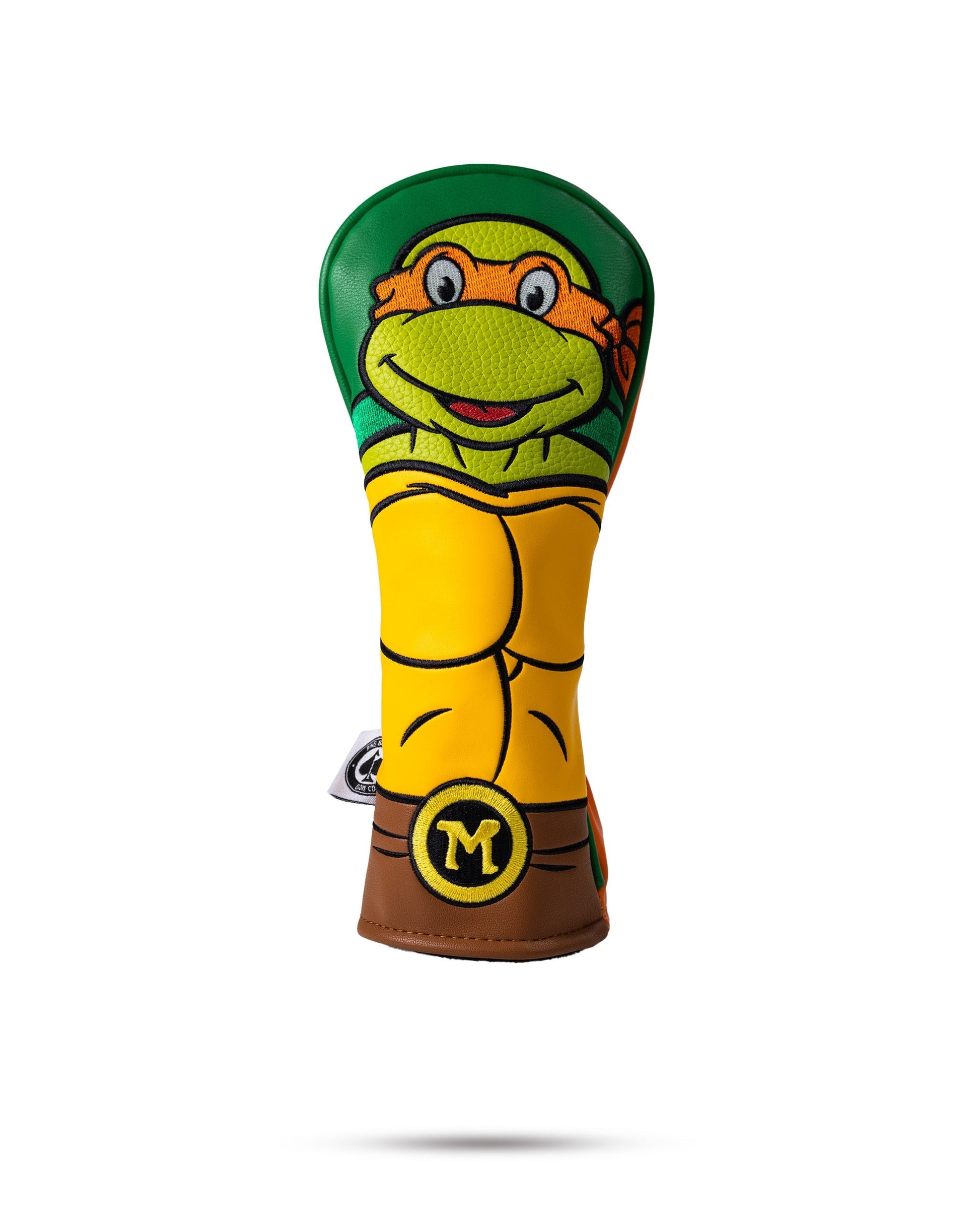 TMNT Michelangelo Hybrid Cover featuring vibrant artwork of Michelangelo from Teenage Mutant Ninja Turtles, showcasing a dynamic pose with his signature nunchaku against a colorful background.