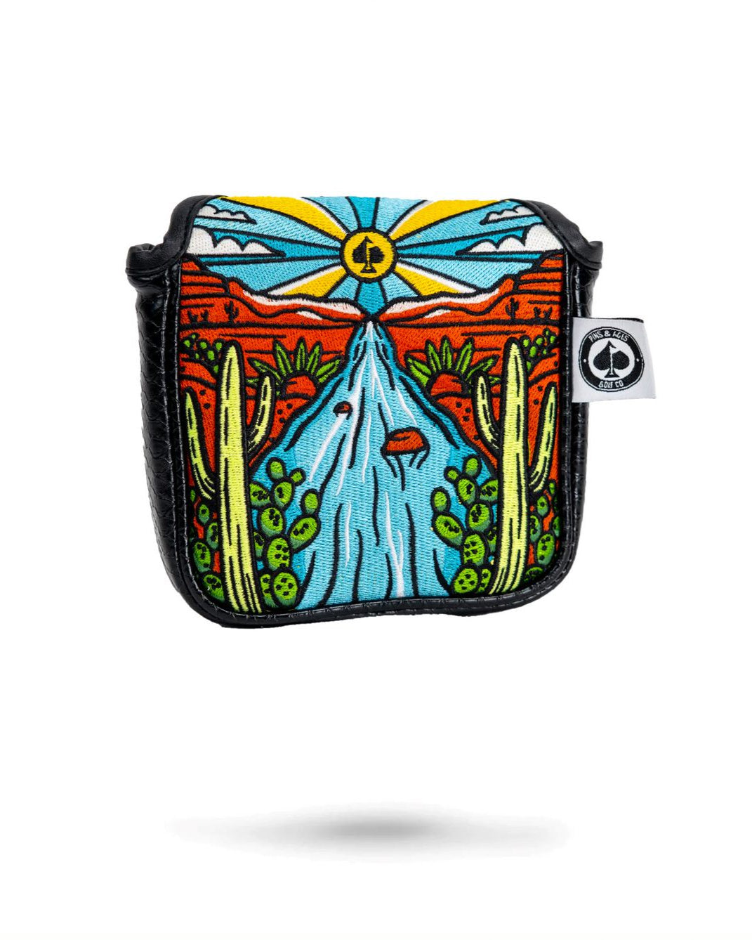 Mojave Mallet Cover with a southwestern-inspired design, featuring earthy colors and a sleek shape for golf club protection.