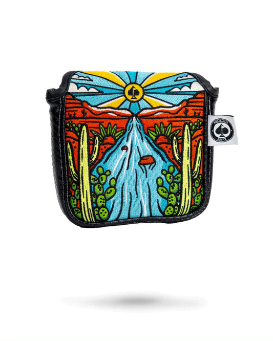 Mojave Mallet Cover with a southwestern-inspired design, featuring earthy colors and a sleek shape for golf club protection.