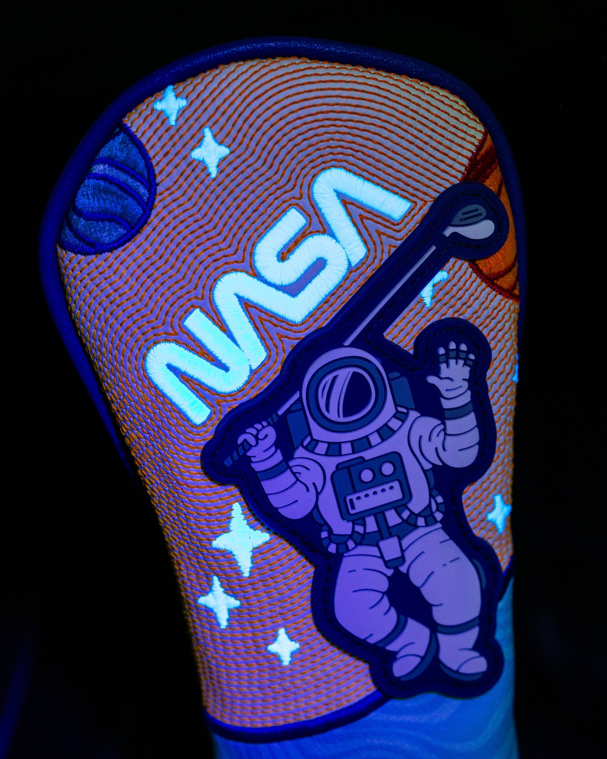 NASA Space Walk Hybrid Cover featuring a cosmic design with space graphics, ideal for NASA fans and space enthusiasts.