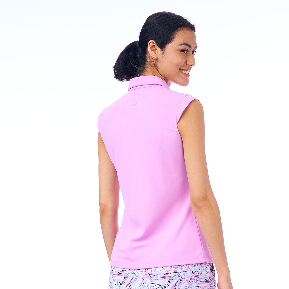 Nikki Sleeveless Polo Radiant Lilac