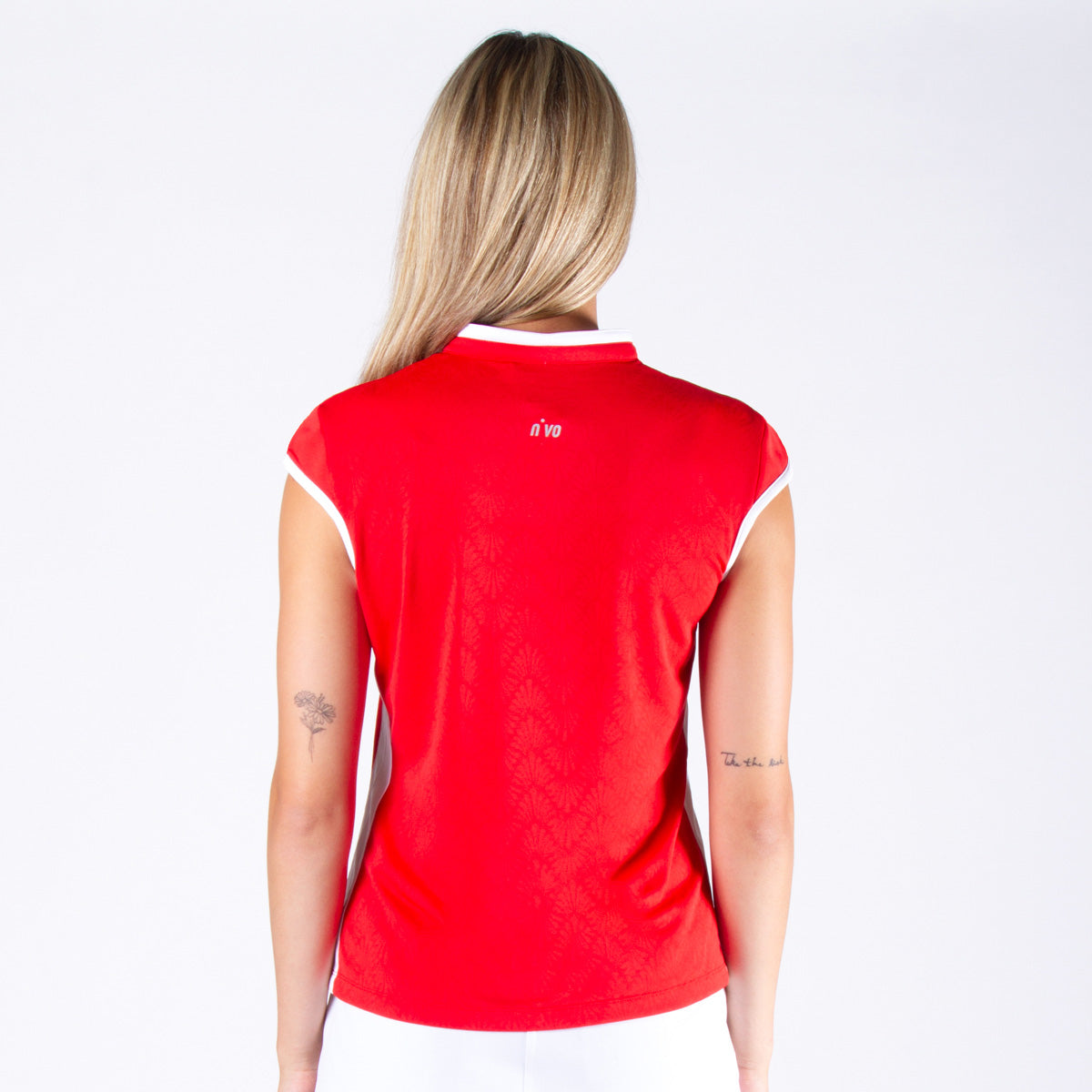 Brianna Sleveless Mock in Red