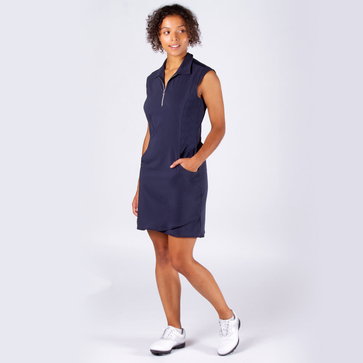 Emilia Dress in Navy