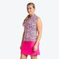 Linsay Sleeveless Mock Magenta