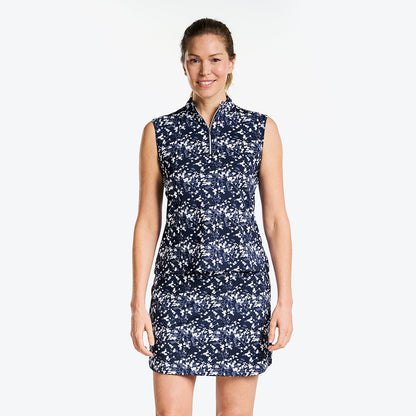 Lian Sleeveless Mock Navy