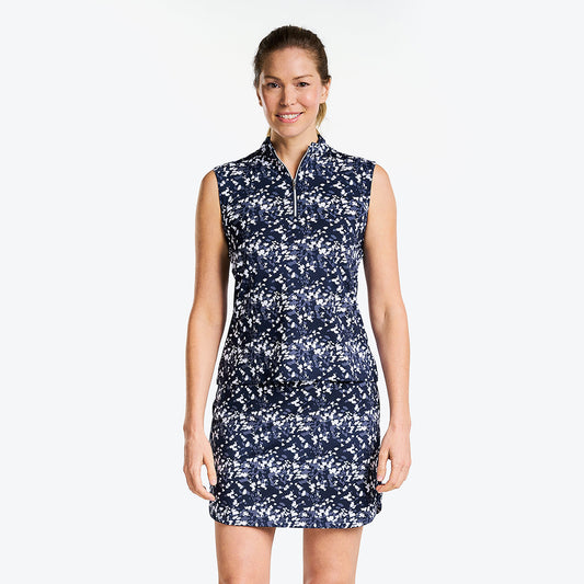 Lian Sleeveless Mock Navy