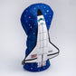 NASA Space Shuttle driver cover featuring a vibrant design of the iconic shuttle and mission insignia, perfect for car enthusiasts and space lovers.