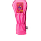 Pink Lemonade Queen of Spades Fairway Cover with vibrant colors and a stylish design, featuring a spade motif.