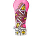 Pink Lemonade Queen of Spades fairway cover with vibrant pink and yellow design, featuring a queen of spades emblem.