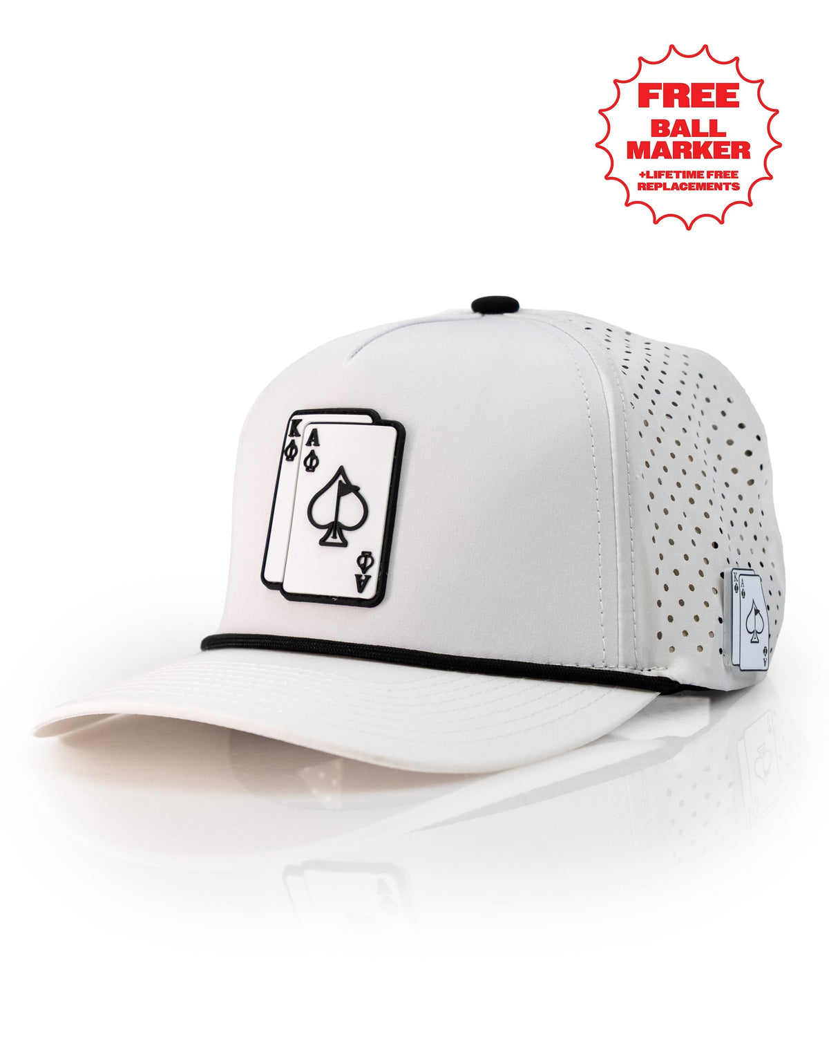 Ace/King White - Perforated Rope Hat – Lanctôt VIP