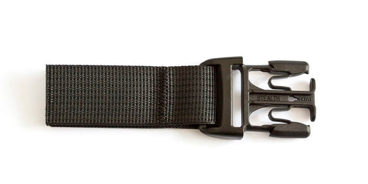Ortlieb Side-release buckle Stealth, 25mm, with strap  