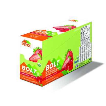 PROBAR BOLT ENERGY CHEWS STRAWBERRY (12 UNIT CASE)