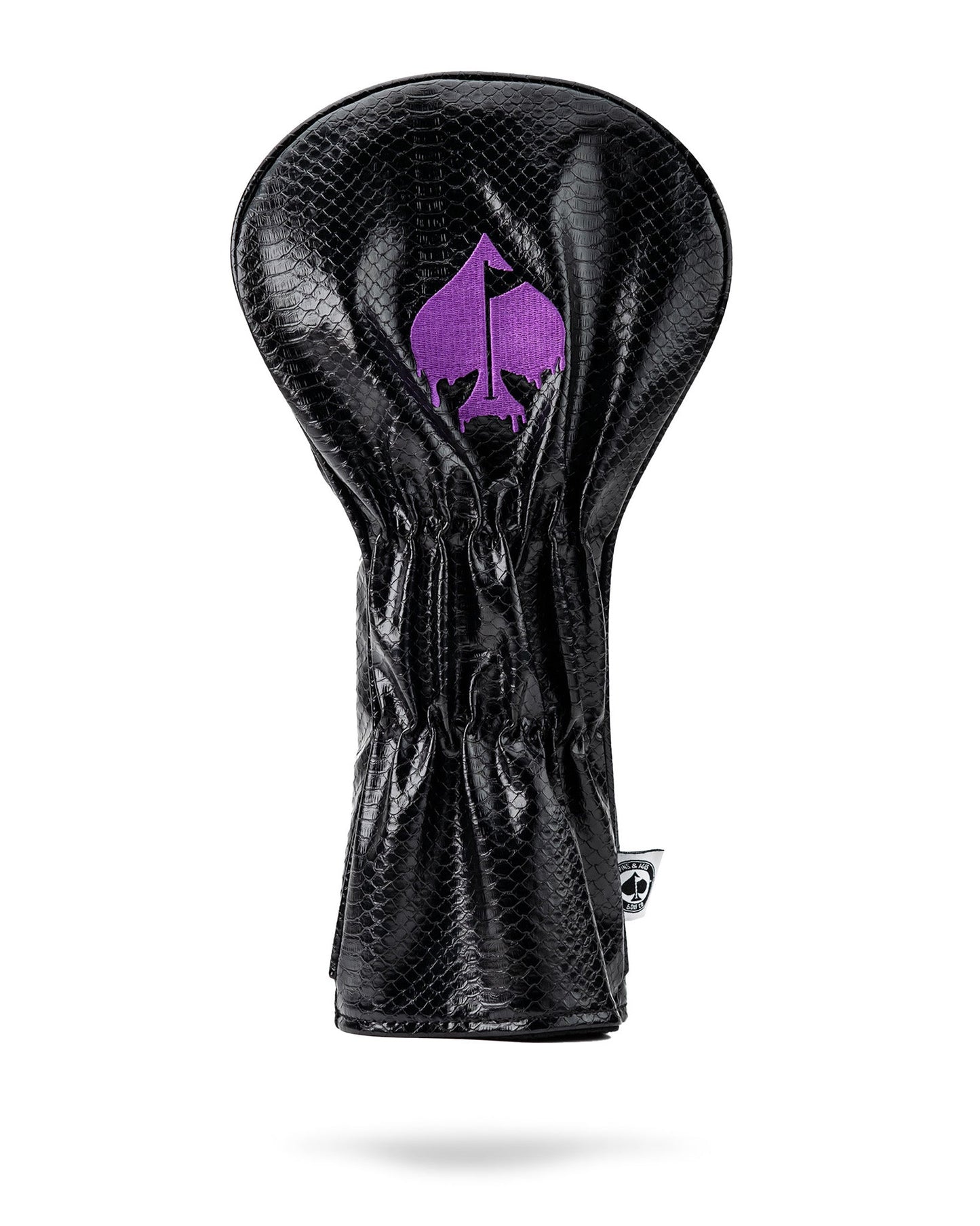 Venom Fairway Cover featuring a detailed design, black and green color scheme, and sleek fit for golf clubs.