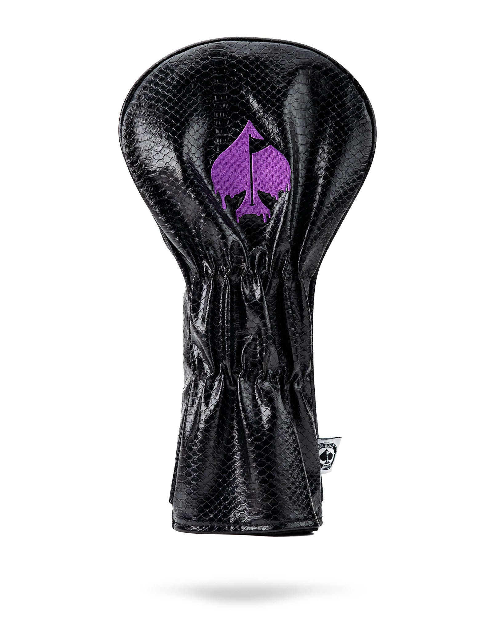 Venom Fairway Cover featuring a detailed design, black and green color scheme, and sleek fit for golf clubs.