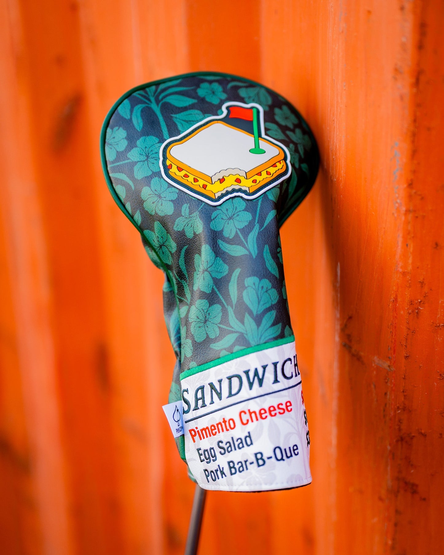 Augusta '25 driver cover in navy blue with white accents and embroidered logo.