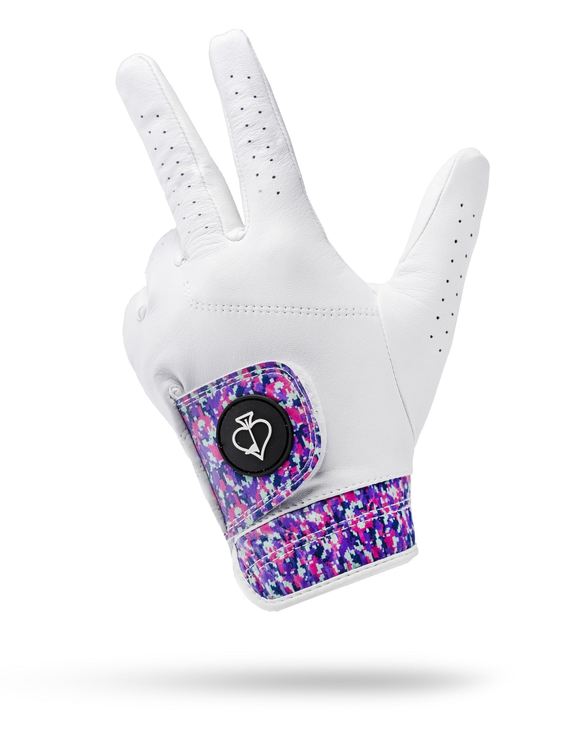 Premium Tour Glove in vibrant camouflage pattern, showcasing detailed texture and design.