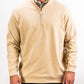 Men's beige Player Preferred™ Pullover in sand color, featuring a quarter-zip neckline and comfortable, casual fit.