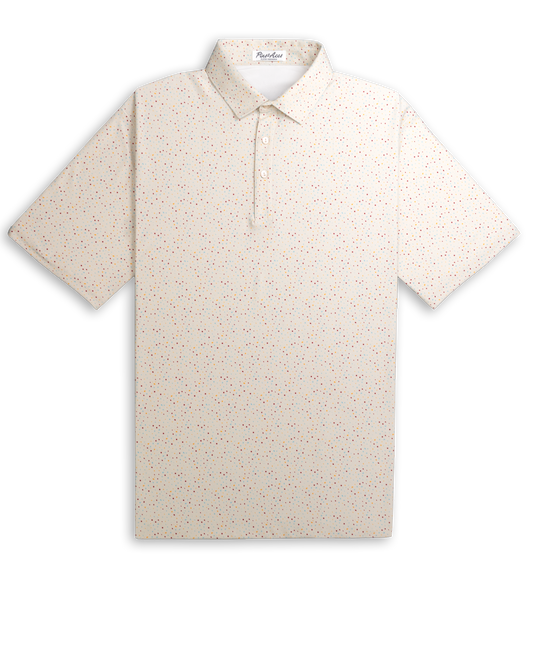 Men's Player Preferred™ Polo in Terrazzo, featuring a lightweight design and vibrant, colorful pattern.