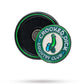 Pop Out Medallion Ball Marker featuring Crooked Dick design on a golf course background.