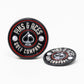 Pop Out Medallion Ball Marker in Black, featuring a sleek design and easy-to-use pop-out mechanism for golfers.