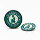 Pop Out Medallion Ball Marker featuring a unique Crooked Dick design, with vibrant colors and detailed artwork. Ideal for golf enthusiasts.