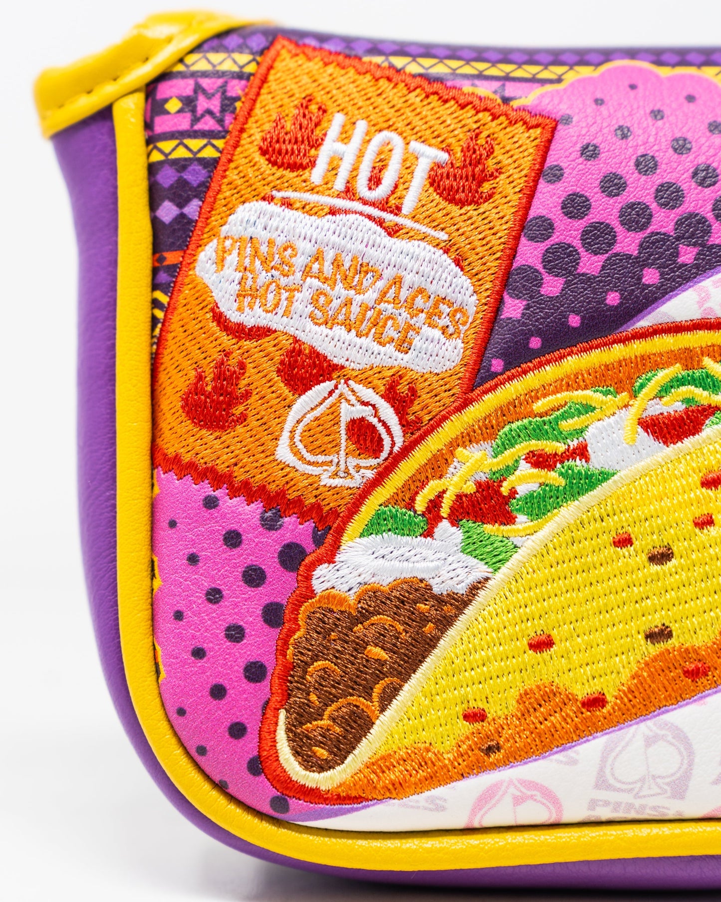 Bogey Supreme mallet putter cover in vibrant colors with a sleek design, featuring a snug fit and a secure closure.