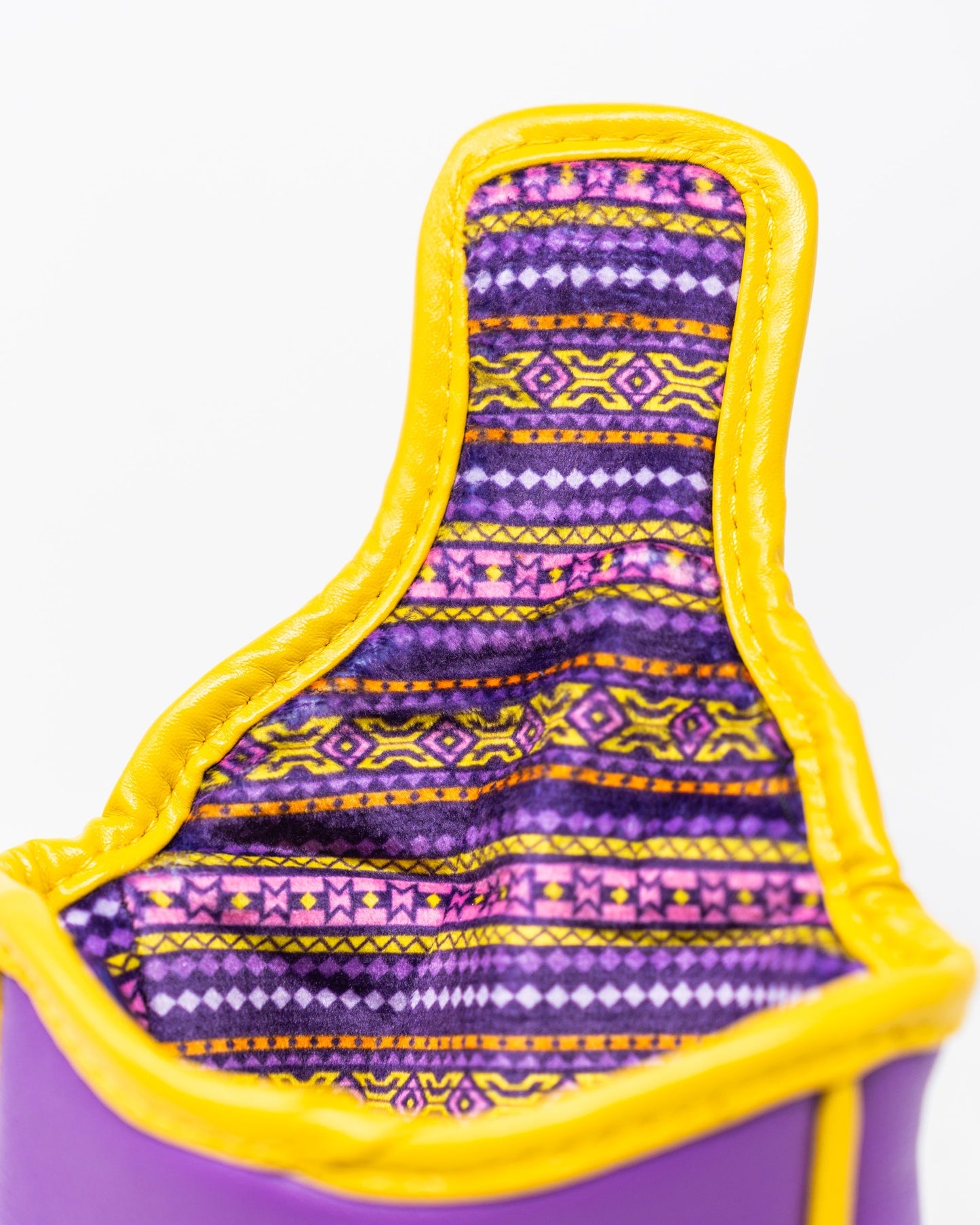 The Bogey Supreme mallet putter cover featuring a sleek design with vibrant colors and a secure magnetic closure.