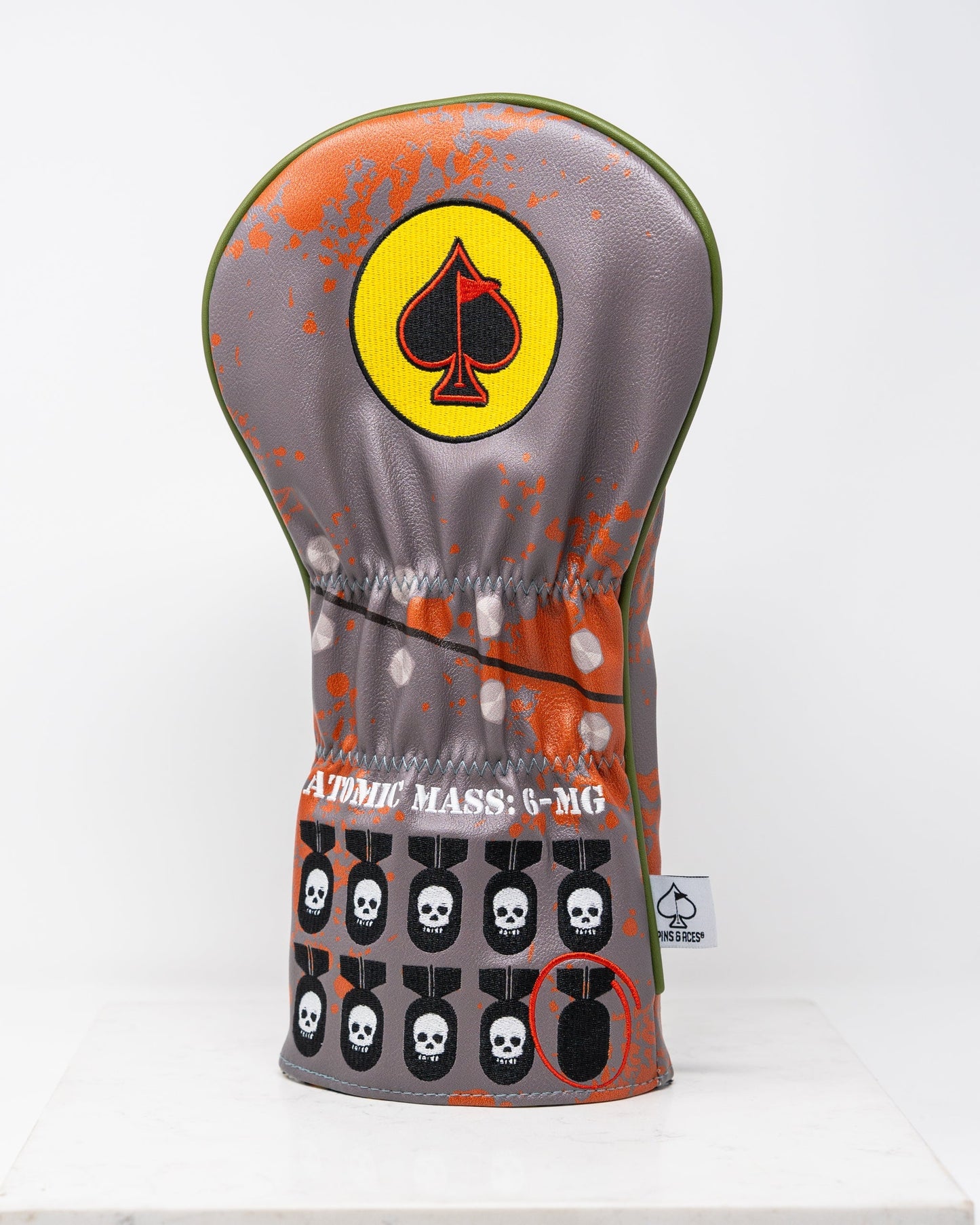 Alt text: Zynbabwe Nuclear Program driver cover featuring a vibrant design with bold graphics and a unique style for golf enthusiasts.