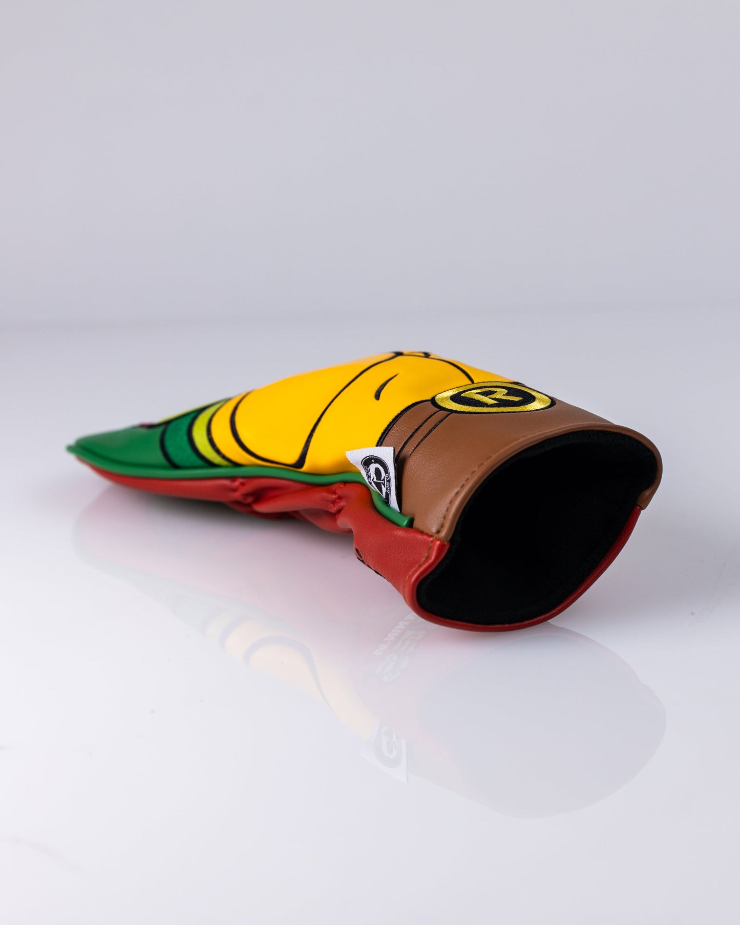TMNT Raphael hybrid golf club cover featuring vibrant colors and detailed design, showcasing Raphael's character with distinctive red bandana and shell.