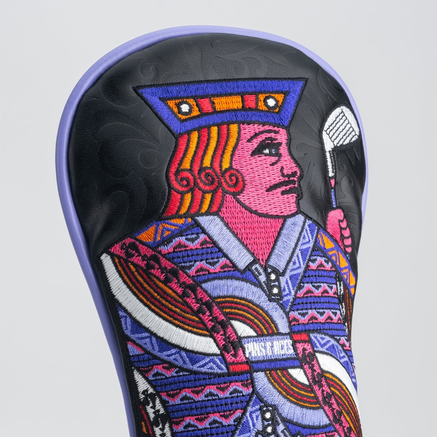 Jack of Spades hybrid golf club cover featuring a sleek design with a spade symbol and vibrant colors.