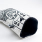 White Out Queen of Spades fairway cover with a sleek design featuring a spade symbol, designed for golf clubs.