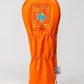 "Orange Crush Queen of Spades fairway cover featuring vibrant colors and bold spade design"