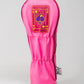Pink Lemonade Queen of Spades fairway cover featuring a vibrant design, perfect for adding style to your golf bag.