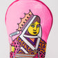 Pink Lemonade Fairway Cover featuring the Queen of Spades design, designed for golf clubs.