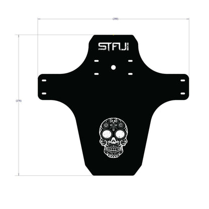 STFU FENDER GUNK GUARD DAY OF THE DEAD SKULL BLACK/GREY