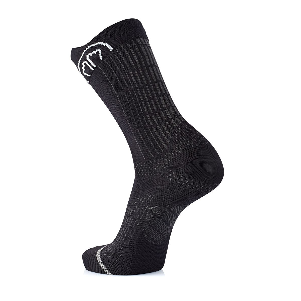 SIDAS Run Anatomic Crew Unisex Socks - Black