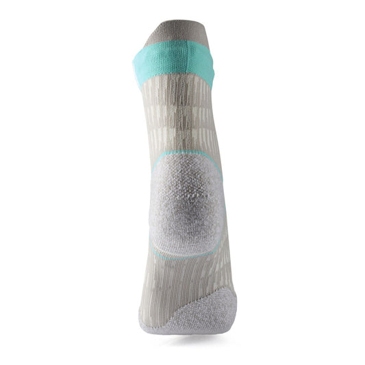 SIDAS Run Anatomic Comfort Women Running Socks - Light Grey & Turquoise