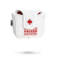 Hacker mallet cover featuring a sleek, modern design with a colorful graphic, ideal for golf enthusiasts.