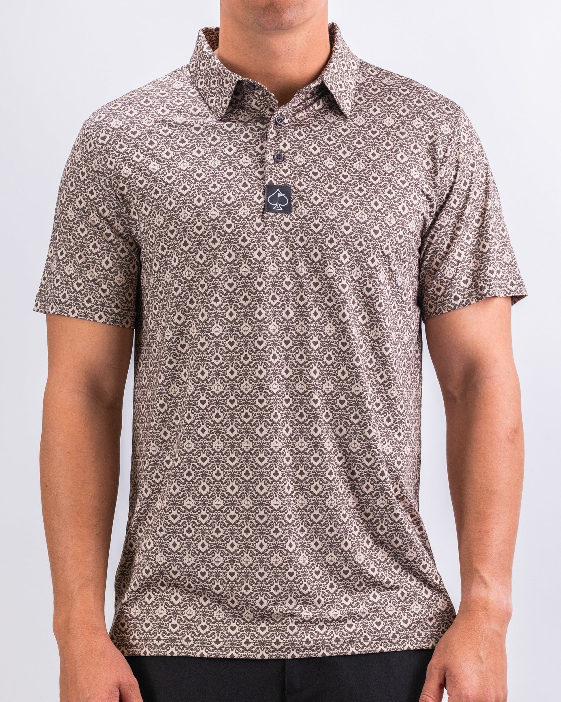 Big Blind Ash men's shirt featuring a light gray fabric with a casual design and stylish collar.