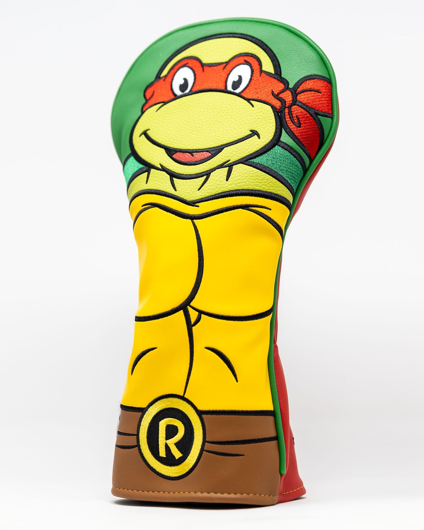 TMNT Raphael driver cover featuring the iconic turtle design in vibrant colors.