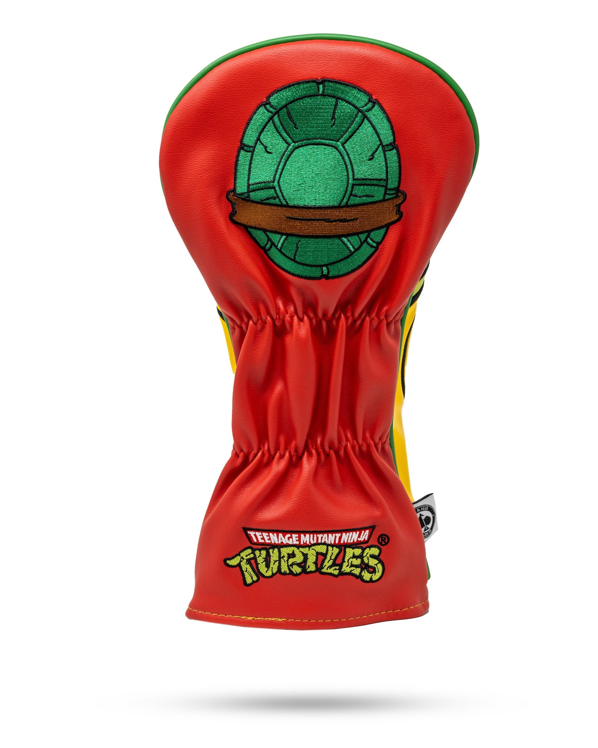 TMNT Raphael driver cover featuring a vibrant design with Raphael's iconic mask and logo.