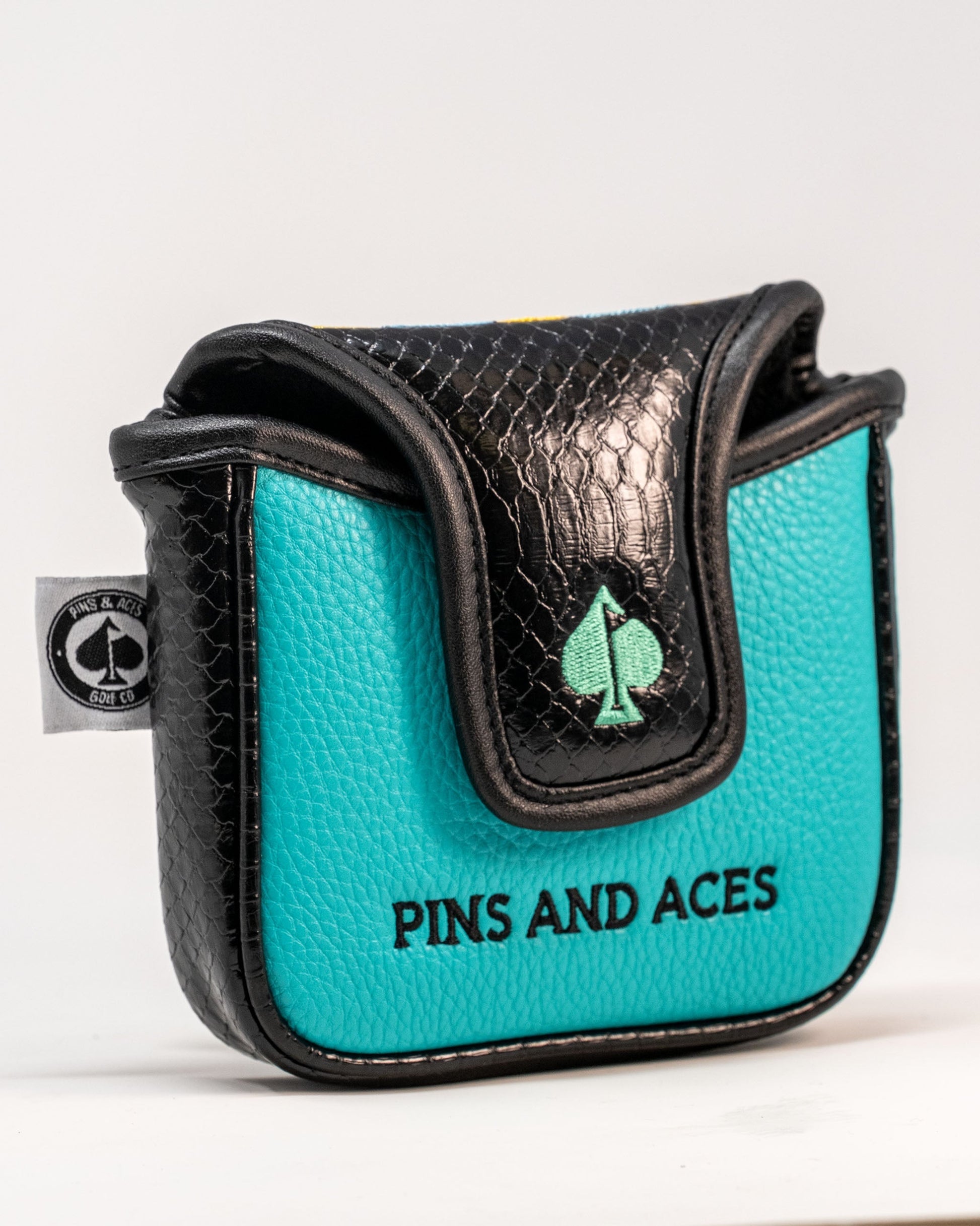 Mallet cover featuring a scenic Rocky Mountains design, showcasing vibrant colors and an artistic depiction of the iconic landscape.