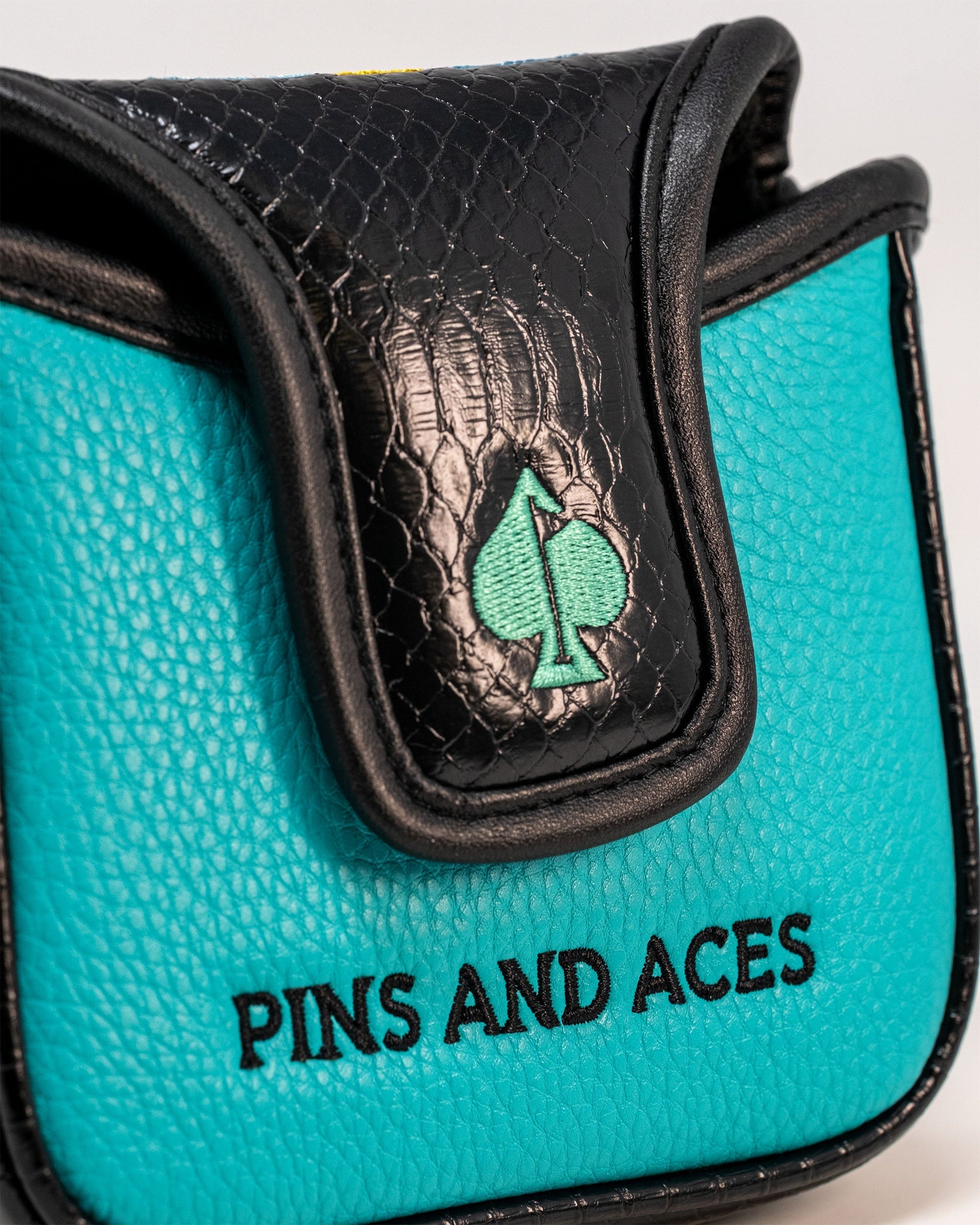 Mallet cover featuring a vibrant Rockies design, showcasing mountain scenery and colorful accents, perfect for protecting golf mallets.