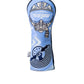 Top Gun Ice Man fairway headcover featuring a pilot helmet design, goggles, and bold graphics in blue, white, and black.