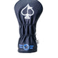 Top Gun Maverick golf driver headcover featuring a navy blue design with a white spade logo and military-inspired star emblem.