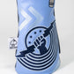 Top Gun Ice Man golf headcover with embroidered logo and blue design, made by Pins and Aces for protecting golf clubs.